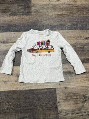 Little Sleepies Relaxed Tee Size 2T Holiday Dog Print